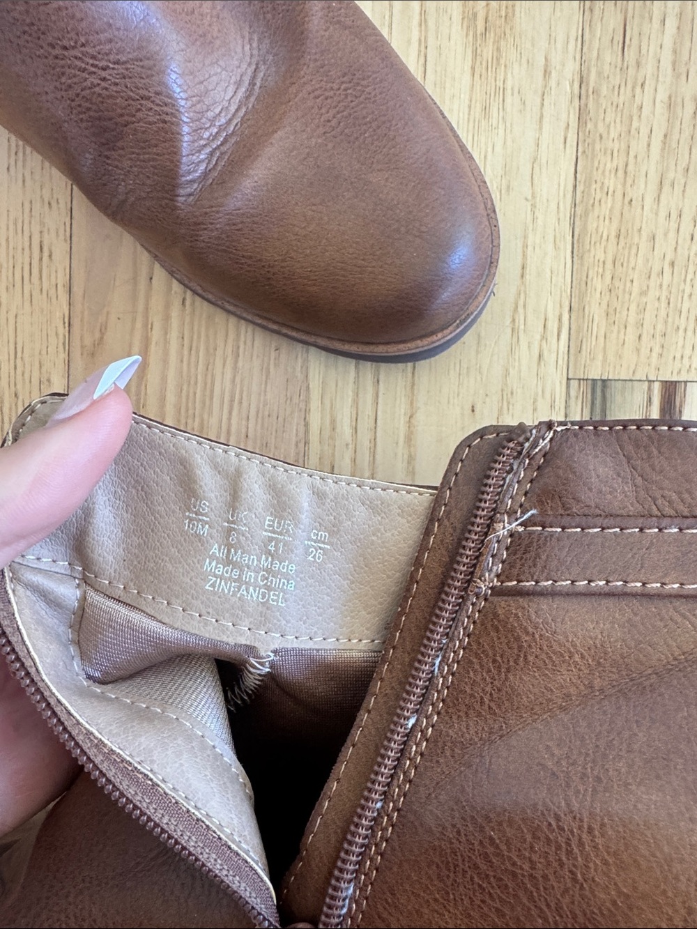 Women’s Brown Wedge Boots - Picture 5 of 5